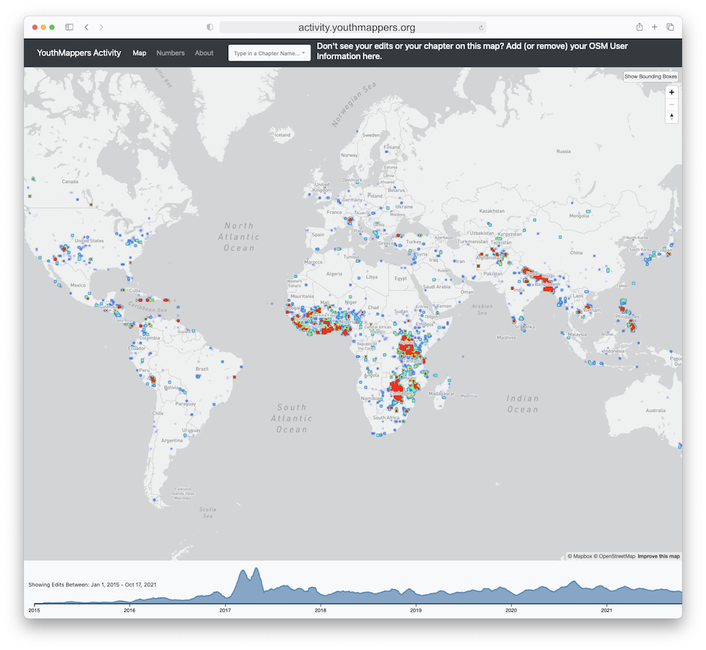 About the YouthMappers Activity Tracker